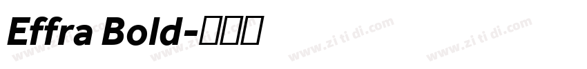 Effra Bold字体转换